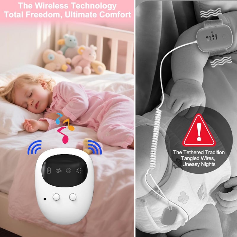 Maxsolve New Wireless Bed Wetting Alarm for Boys and Girls, USB-C Rechargeable Bedwetting Alarm with 3 Working Modes, Bed Wetting Solutions for Kids, Elderly, Night Time Potty Training for Kid - Image 3